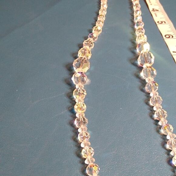 Elegant Aurora Borealis Crystal Beaded Two Strand Necklace - Picture 8 of 8